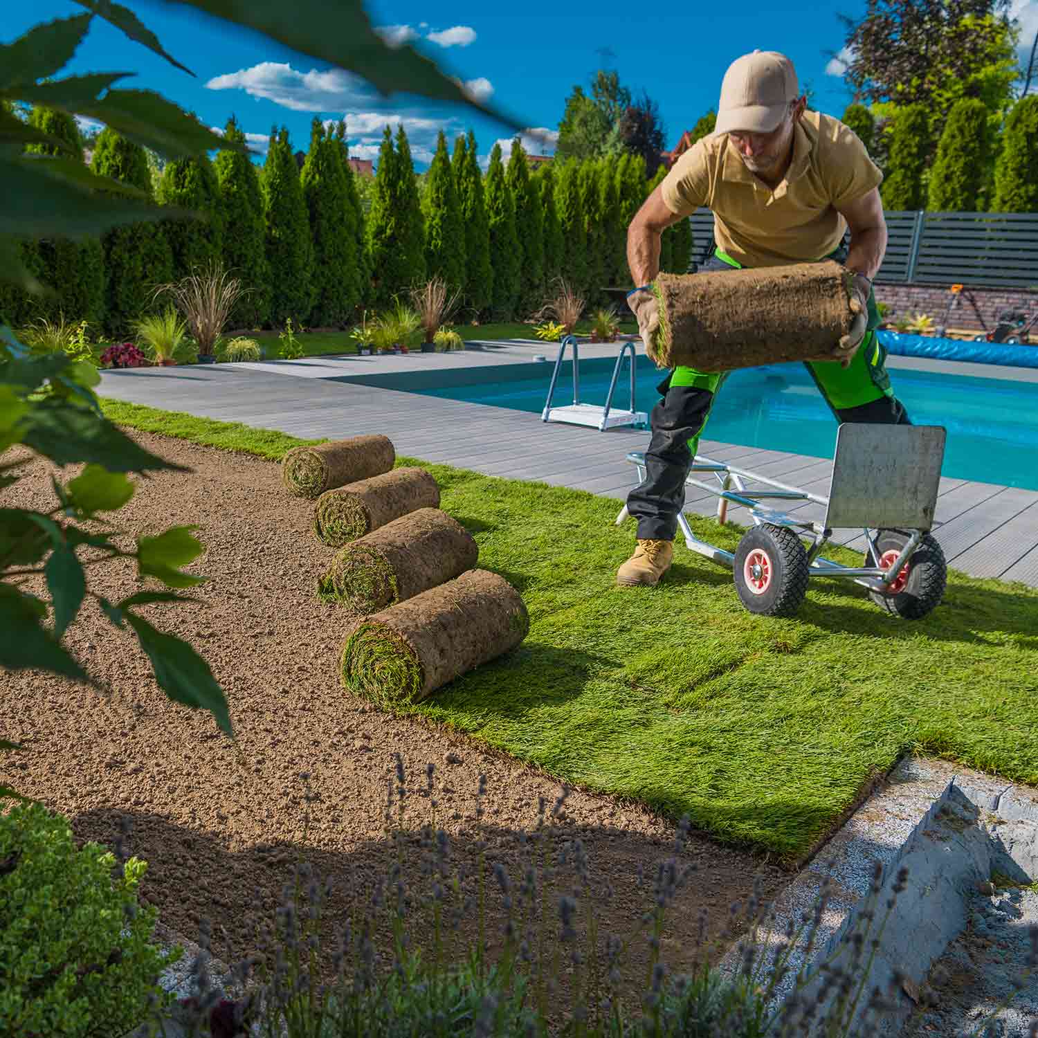 Laying Down Sod